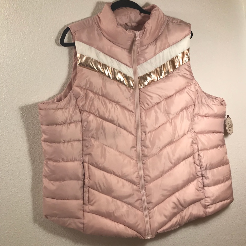 NWT SO American Brand CHEVRON Puffer Vest 2X